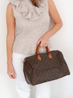 Authentic Preowned Vintage Louis Vuitton Monogram Speedy 35